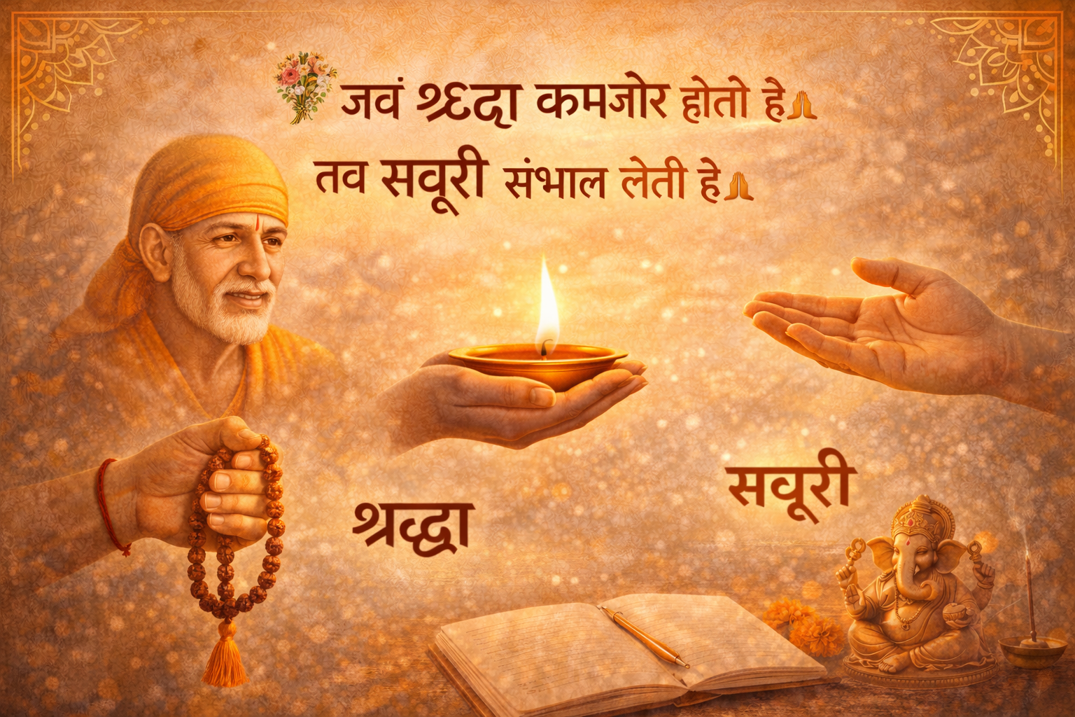 Read more about the article जब श्रद्धा कमजोर होती है तब सबूरी संभाल लेती है