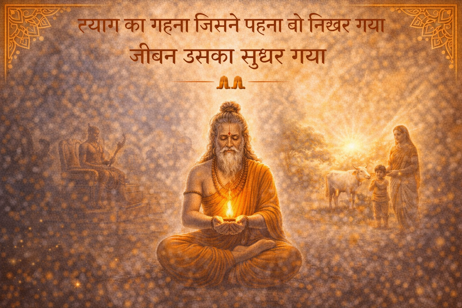 Read more about the article त्याग का गहना जिसने पहना वो निखर गया जीवन उसका सुधर गया 🙏